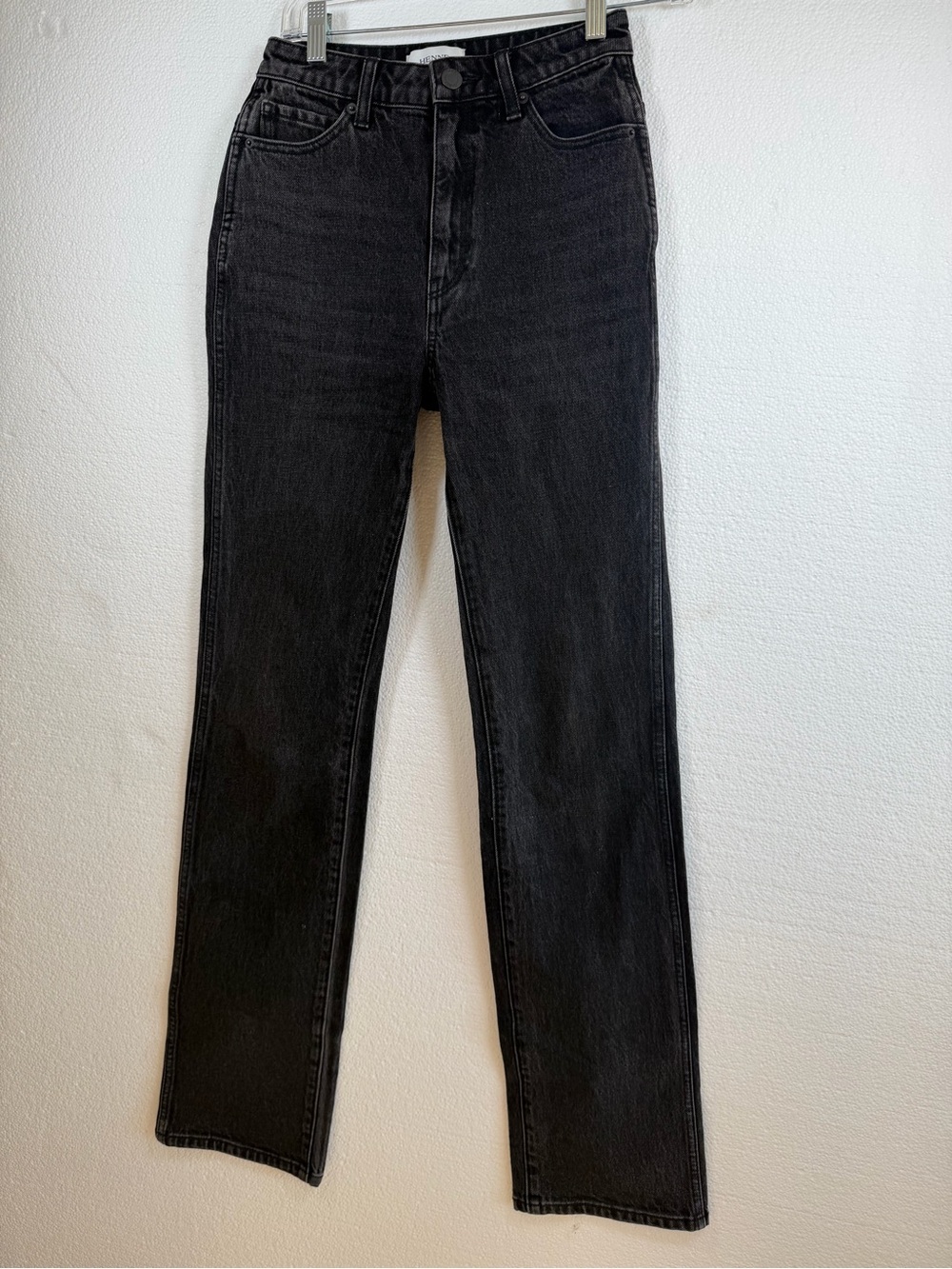 Henne Black Straight-Leg Men's Jeans